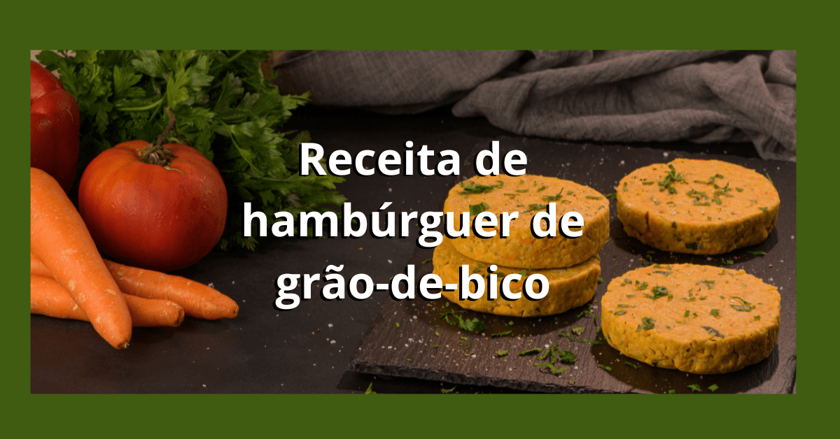 hambúrguer de grão-de-bico