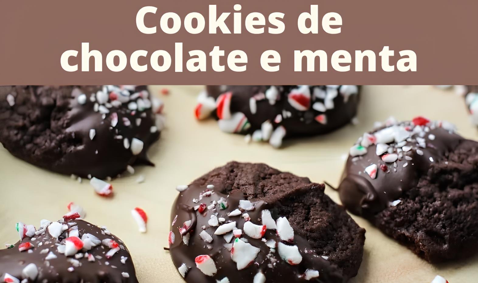 coockies de chocolate vegano e menta